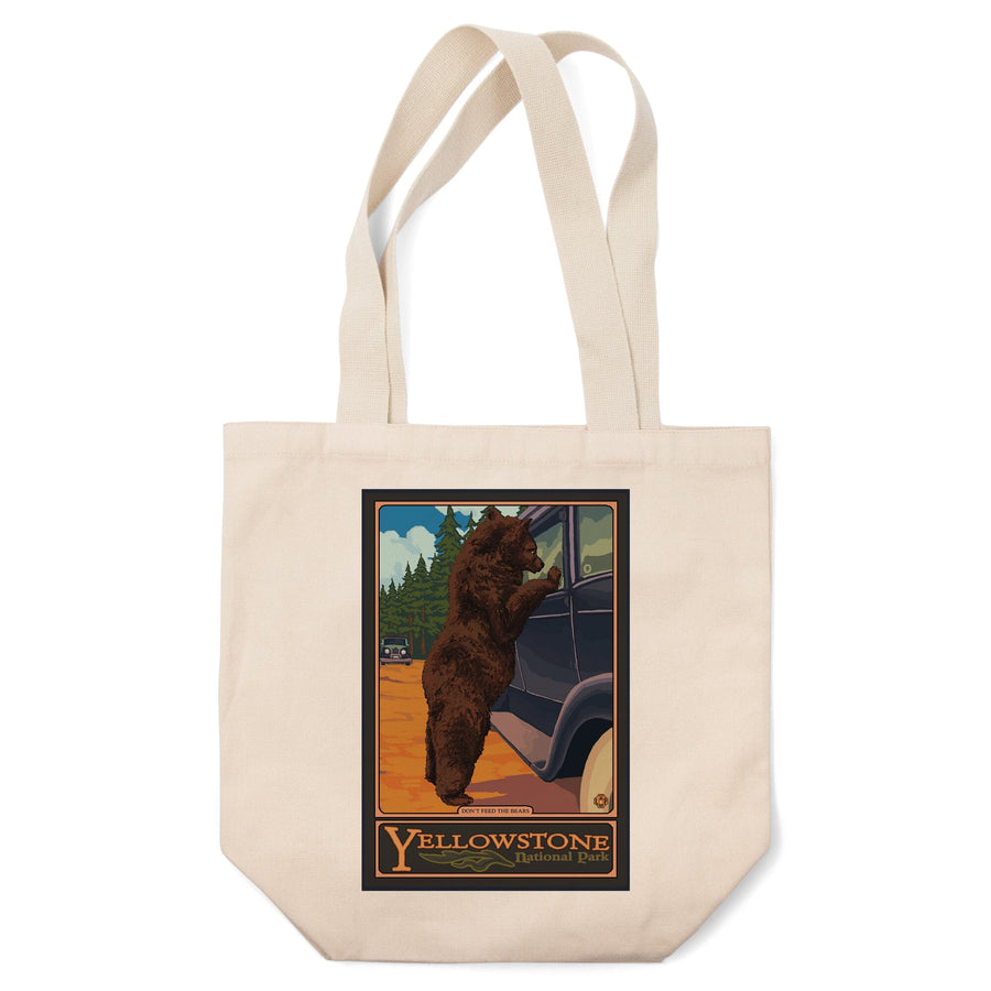 Yellowstone National Park, Wyoming, Don't Feed The Bears, Tote Bag Totes Lantern Press 