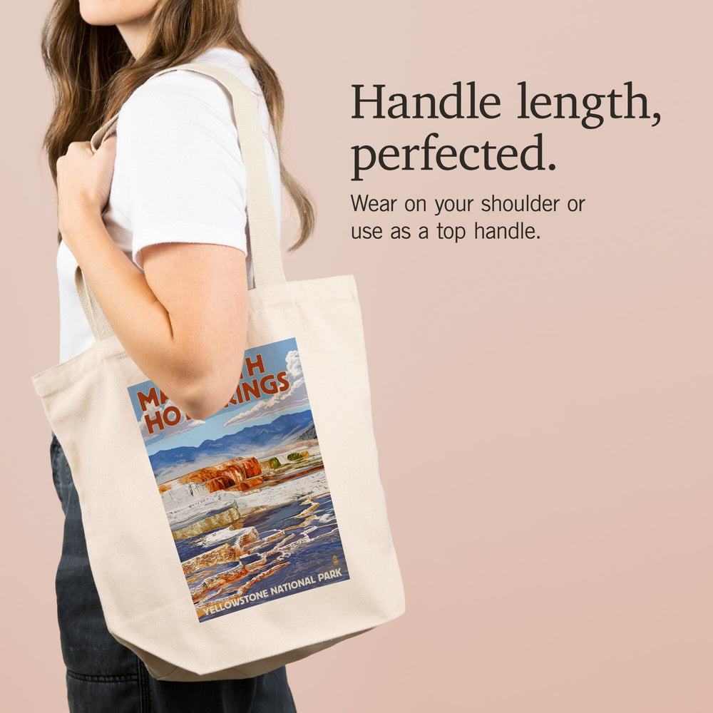 Yellowstone National Park, Wyoming, Mammoth Hotsprings, Tote Bag Totes Lantern Press 