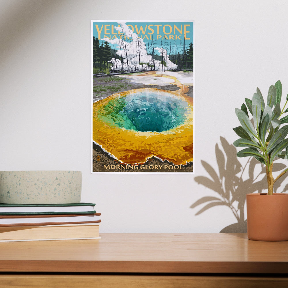 Yellowstone National Park, Wyoming, Morning Glory Pool, Art & Giclee Prints Art Lantern Press 