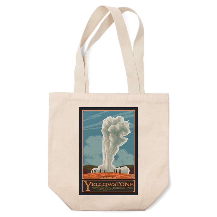 Yellowstone National Park, Wyoming, Old Faithful Geyser, Tote Bag Totes Lantern Press 