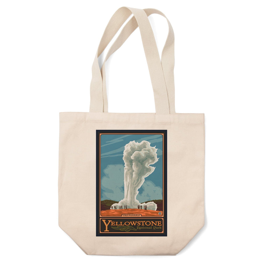 Yellowstone National Park, Wyoming, Old Faithful Geyser, Tote Bag Totes Lantern Press 