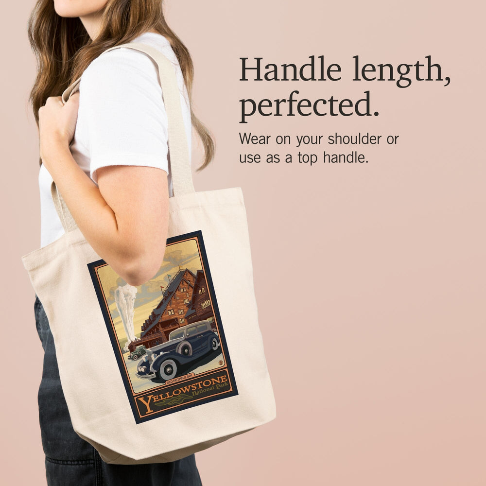 Yellowstone National Park, Wyoming, Old Faithful Inn, Tote Bag Totes Lantern Press 