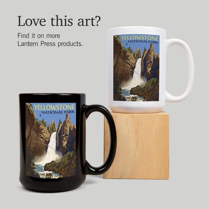 Yellowstone National Park, Wyoming, Tower Fall, Ceramic Mug Mugs Lantern Press 