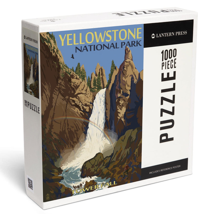Yellowstone National Park, Wyoming, Tower Fall, Jigsaw Puzzle Puzzle Lantern Press 