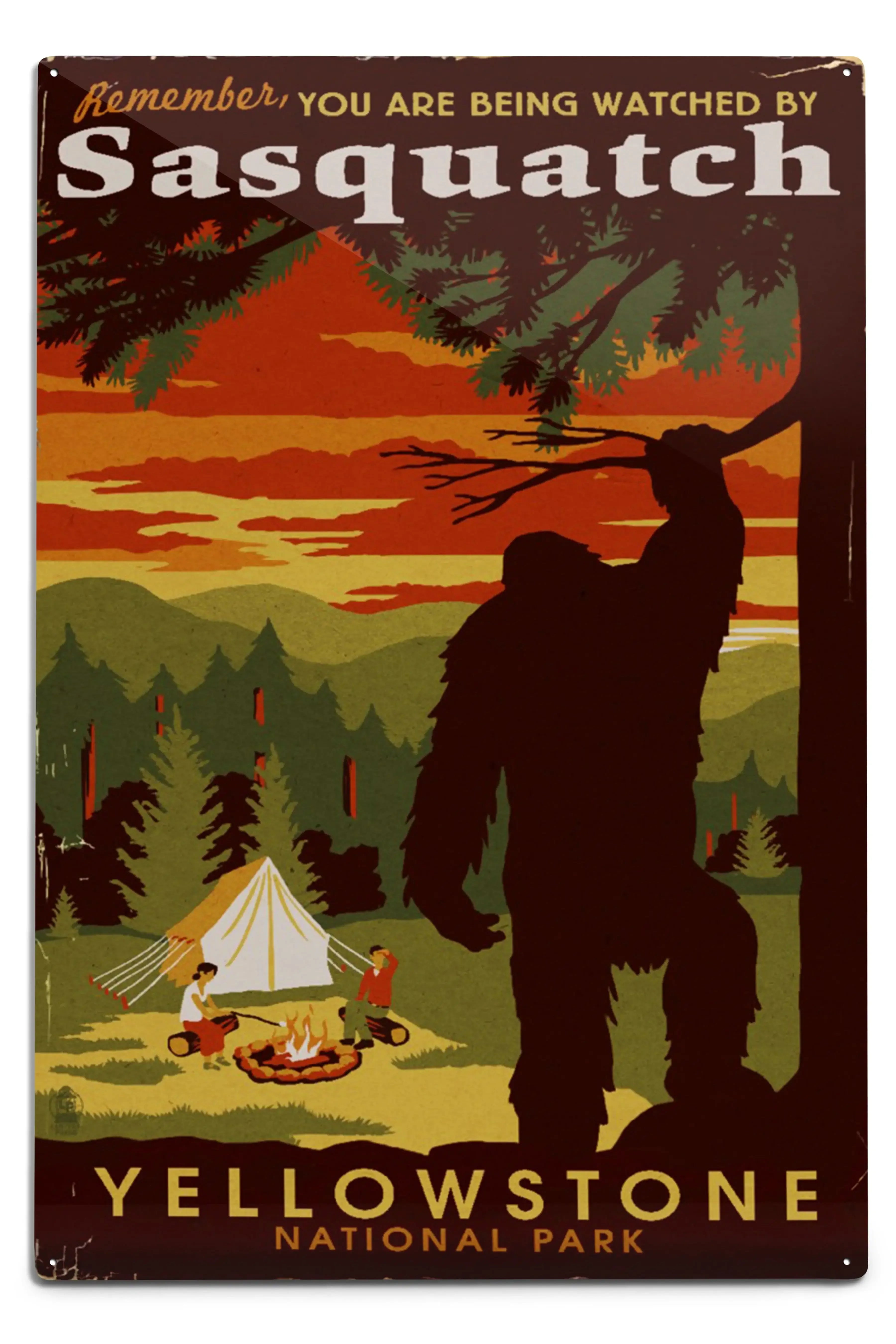 Yellowstone National Park, You Are Being Watched By Sasquatch
