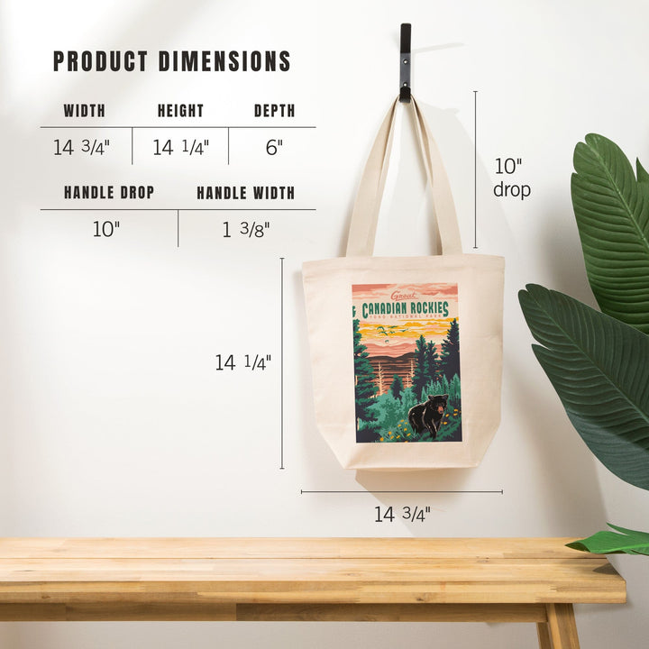 Yoho National Park, Canadian Rockies, Explorer Series, Bear, Tote Bag Totes Lantern Press 