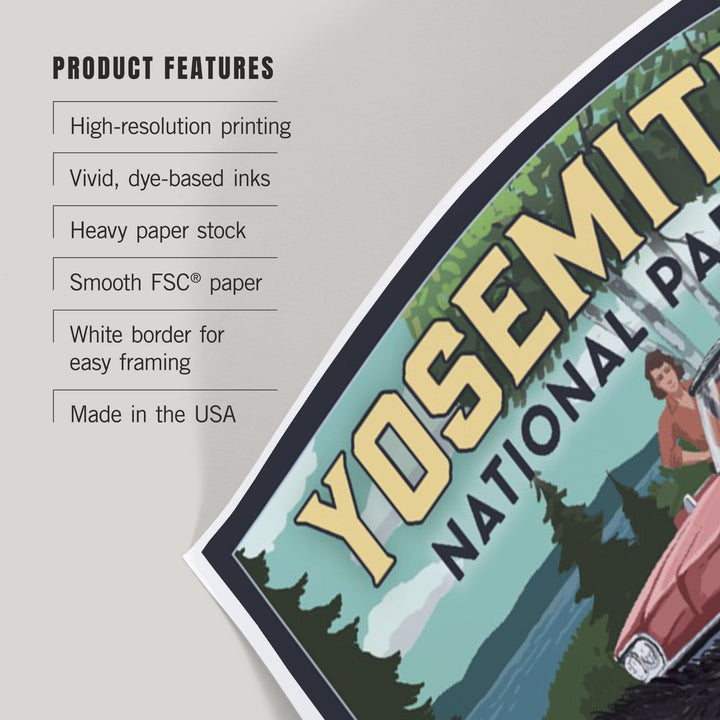 Yosemite National Park, California, Bear and Picnic Scene, Art & Giclee Prints Art Lantern Press 