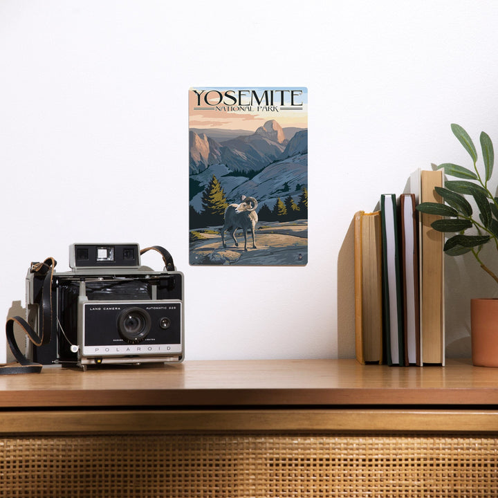 Yosemite National Park, California, Big Horn Sheep, Metal Signs Metal Lantern Press 