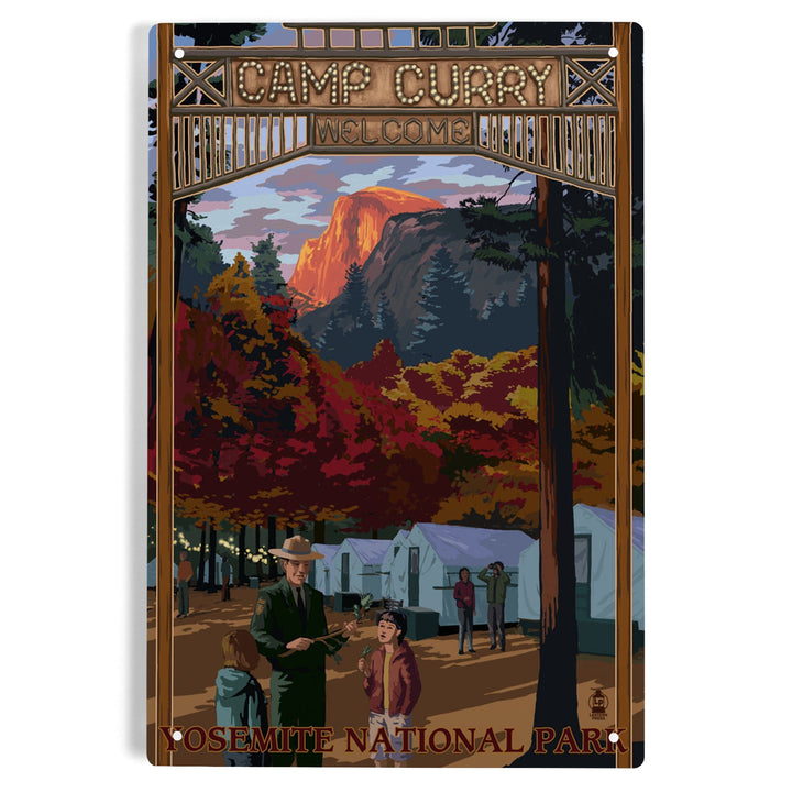 Yosemite National Park, California, Camp Curry, Metal Signs Metal Lantern Press 