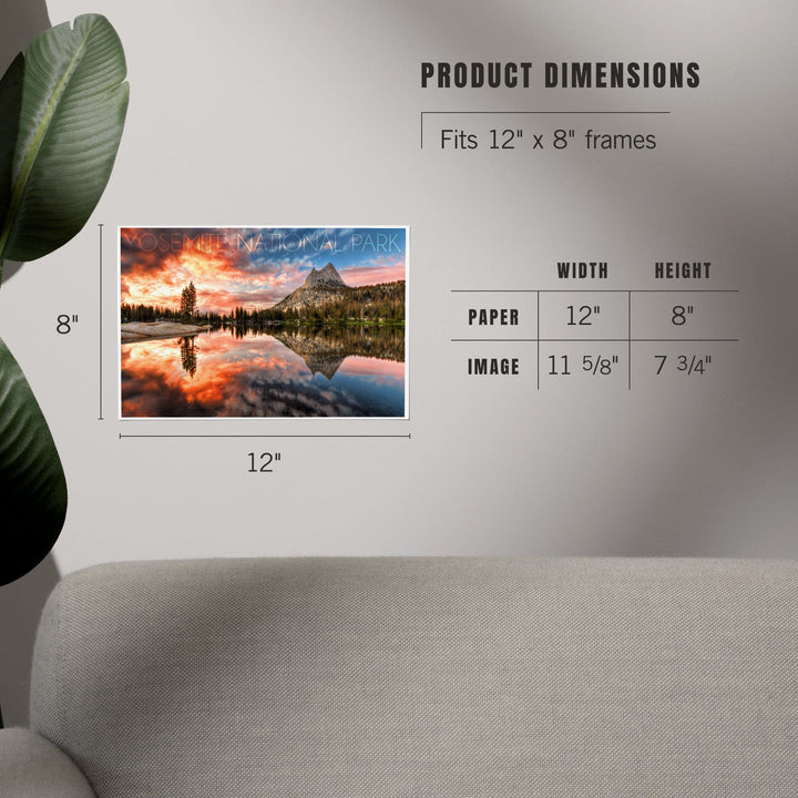 Yosemite National Park, California, Cathedral Lake, Art & Giclee Prints Art Lantern Press 