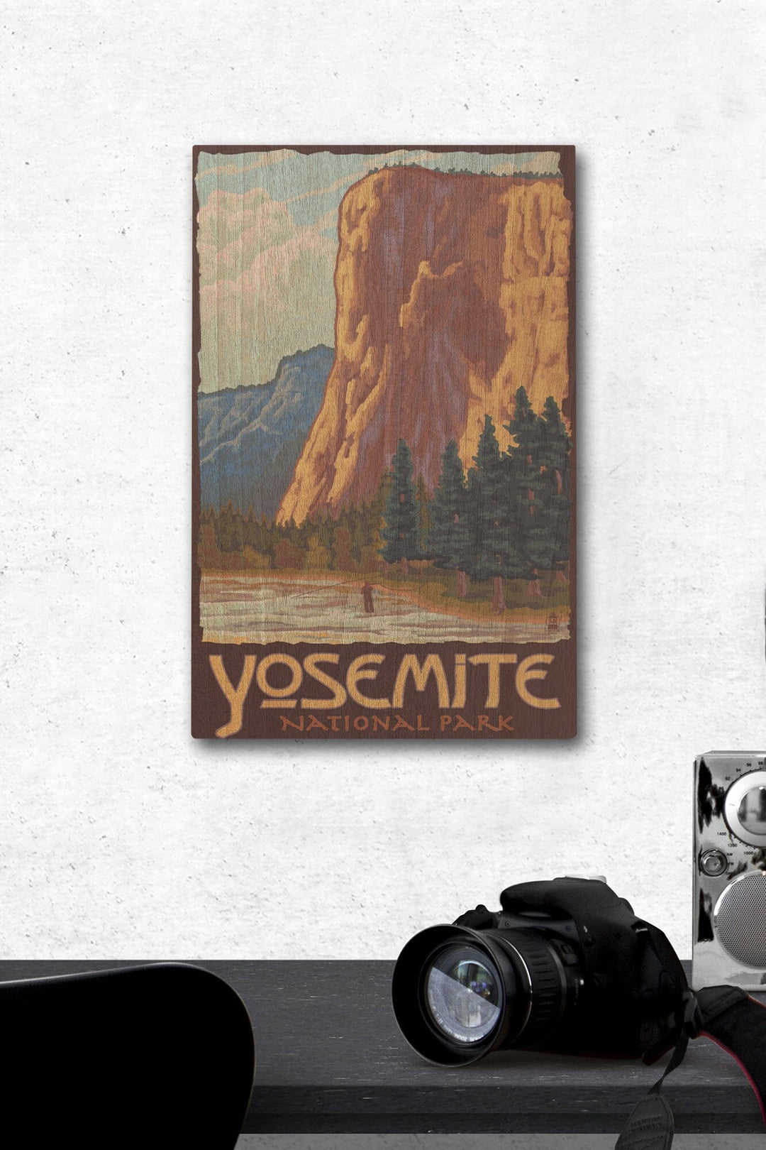 Yosemite National Park, California, El Capitan, Lantern Press Artwork, Wood Signs and Postcards Wood Lantern Press 12 x 18 Wood Gallery Print 