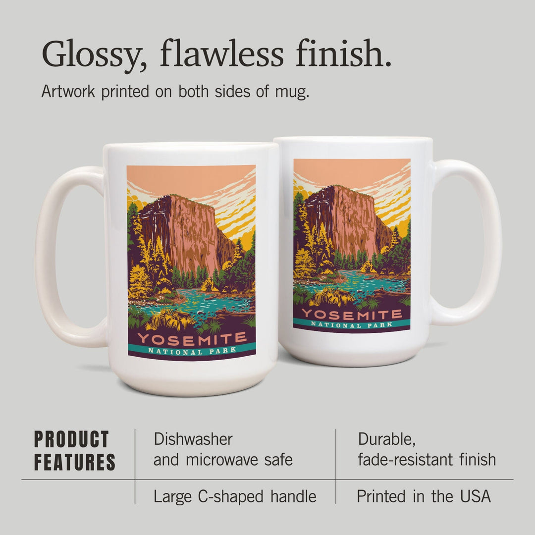 Yosemite National Park, California, Explorer Series, Ceramic Mug Mugs Lantern Press 
