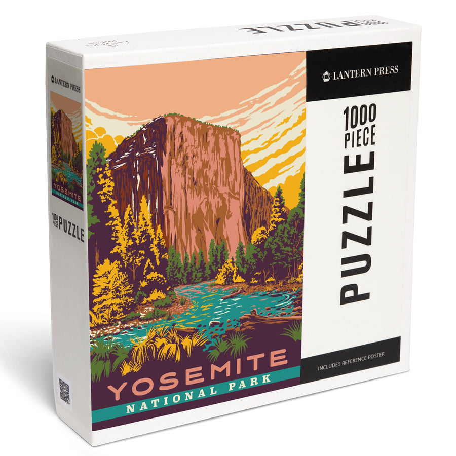 Yosemite National Park, California, Explorer Series, Jigsaw Puzzle Puzzle Lantern Press 