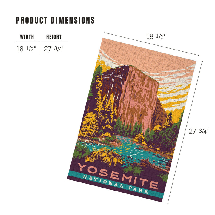 Yosemite National Park, California, Explorer Series, Jigsaw Puzzle Puzzle Lantern Press 