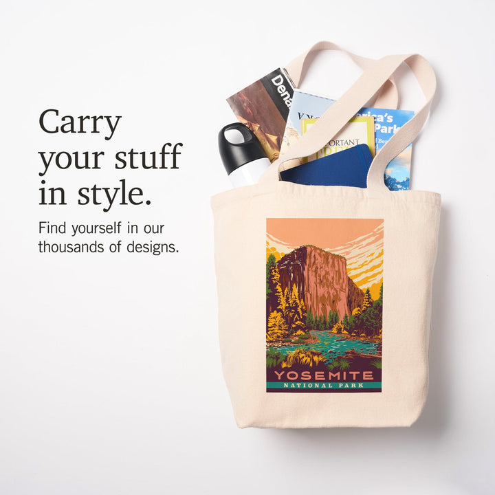 Yosemite National Park, California, Explorer Series, Tote Bag Totes Lantern Press 