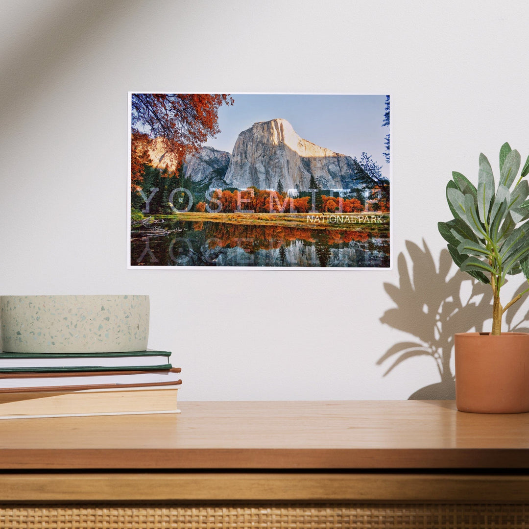 Yosemite National Park, California, Fall Colors and Reflection, Art & Giclee Prints Art Lantern Press 