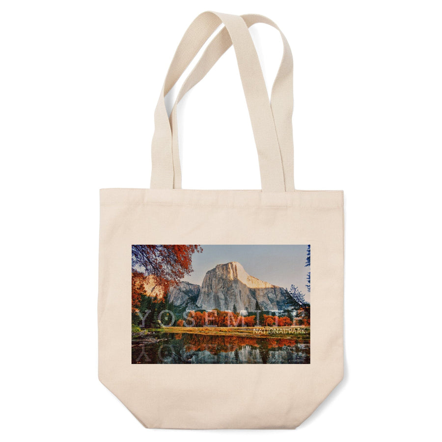 Yosemite National Park, California, Fall Colors & Reflection, Lantern Press Photography, Tote Bag Totes Lantern Press 