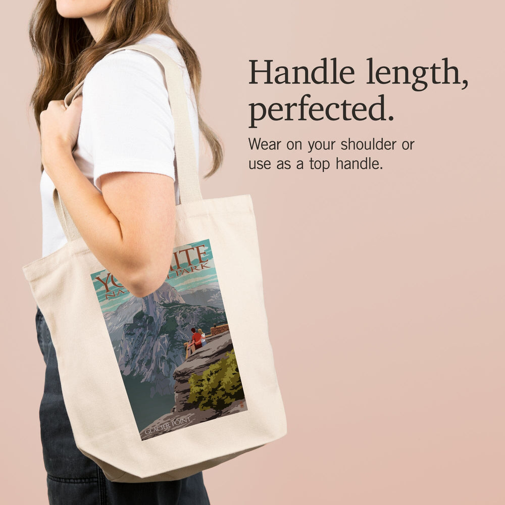 Yosemite National Park, California, Glacier Point and Half Dome, Tote Bag Totes Lantern Press 