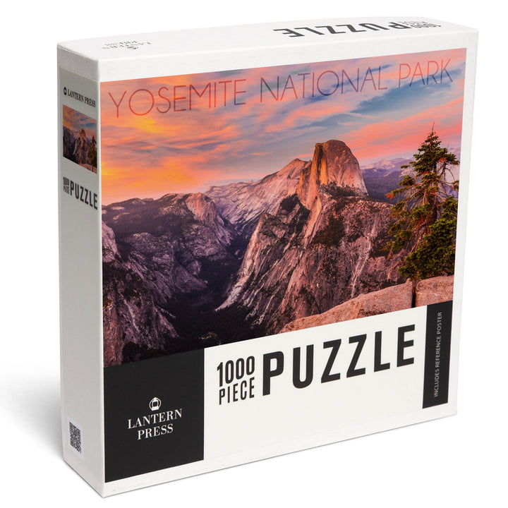 Yosemite National Park, California, Half Dome and Sunset, Jigsaw Puzzle Puzzle Lantern Press 