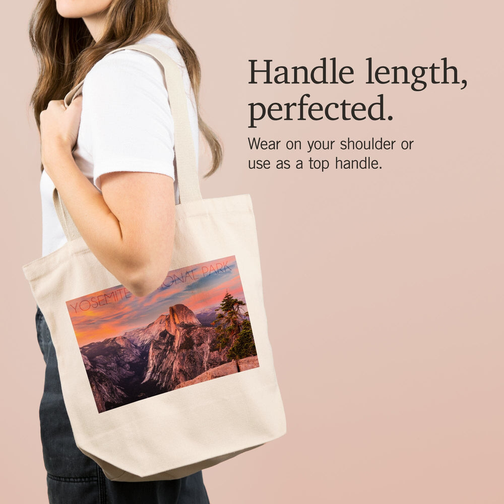 Yosemite National Park, California, Half Dome and Sunset, Tote Bag Totes Lantern Press 
