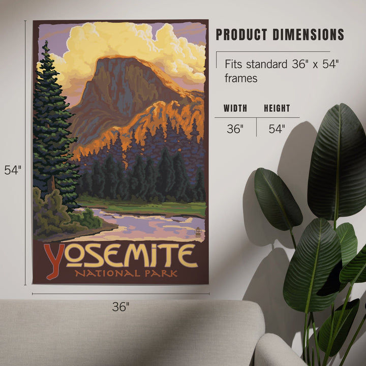 Yosemite National Park, California, Half Dome, Art & Giclee Prints Art Lantern Press 