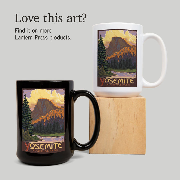 Yosemite National Park, California, Half Dome, Ceramic Mug Mugs Lantern Press 