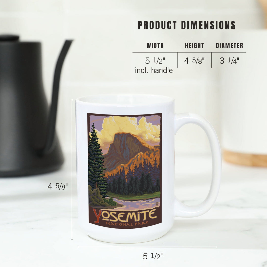 Yosemite National Park, California, Half Dome, Ceramic Mug Mugs Lantern Press 