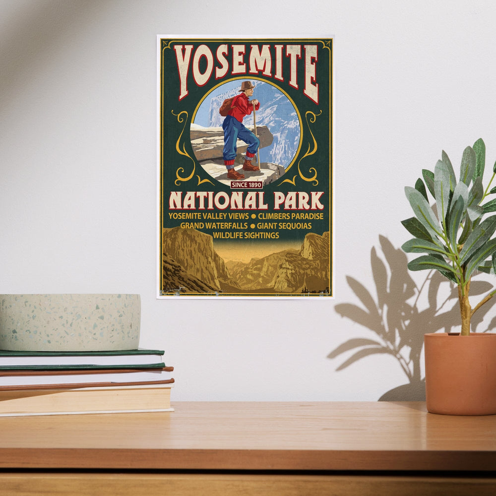 Yosemite National Park, California, Half Dome Vintage Sign, Art & Giclee Prints Art Lantern Press 