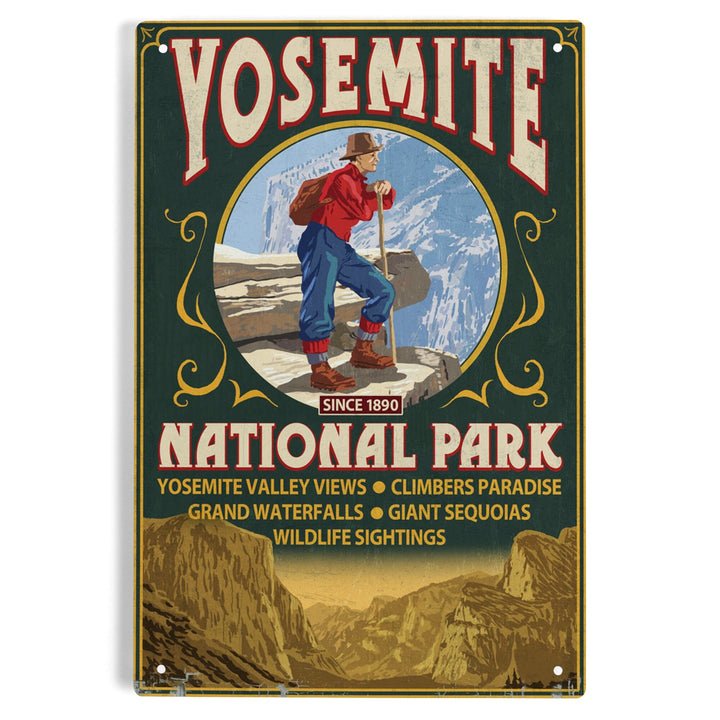 Yosemite National Park, California, Half Dome Vintage Sign, Metal Signs Metal Lantern Press 