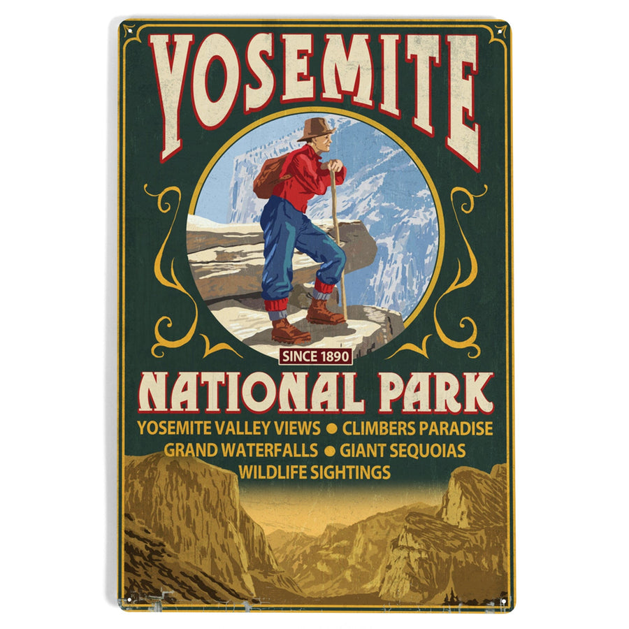 Yosemite National Park, California, Half Dome Vintage Sign, Metal Signs Metal Lantern Press 
