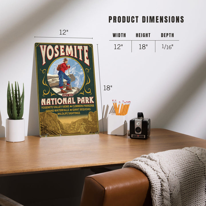 Yosemite National Park, California, Half Dome Vintage Sign, Metal Signs Metal Lantern Press 