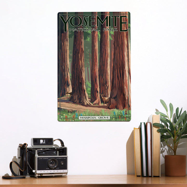 Yosemite National Park, California, Mariposa Grove, Metal Signs Metal Lantern Press 