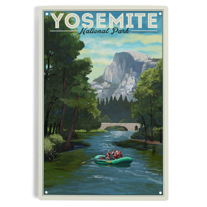 Yosemite National Park, California, Merced River, Metal Signs Metal Lantern Press 