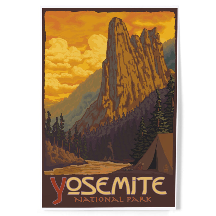 Yosemite National Park, California, Sentinel, Art & Giclee Prints Art Lantern Press 