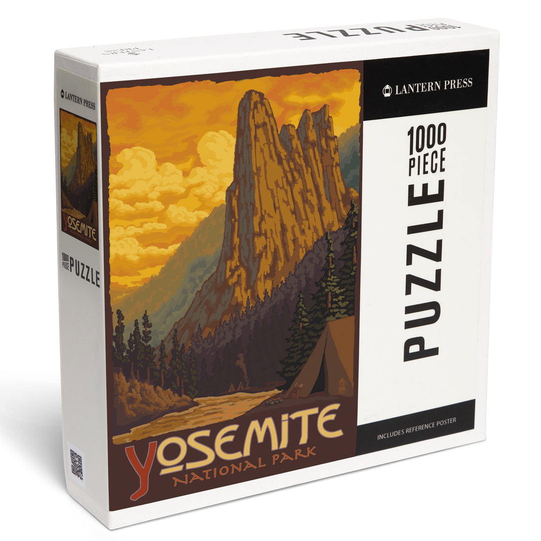 Yosemite National Park, California, Sentinel, Jigsaw Puzzle Puzzle Lantern Press 