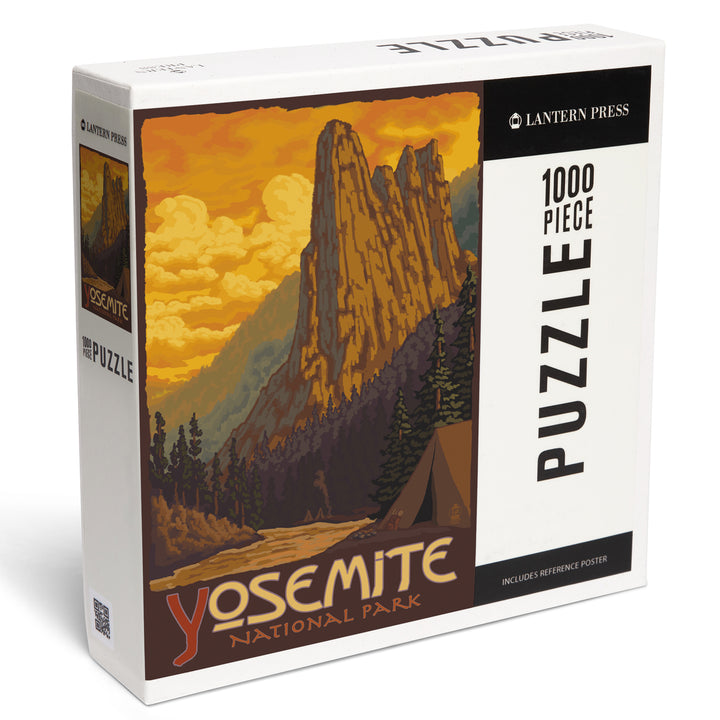 Yosemite National Park, California, Sentinel, Jigsaw Puzzle Puzzle Lantern Press 