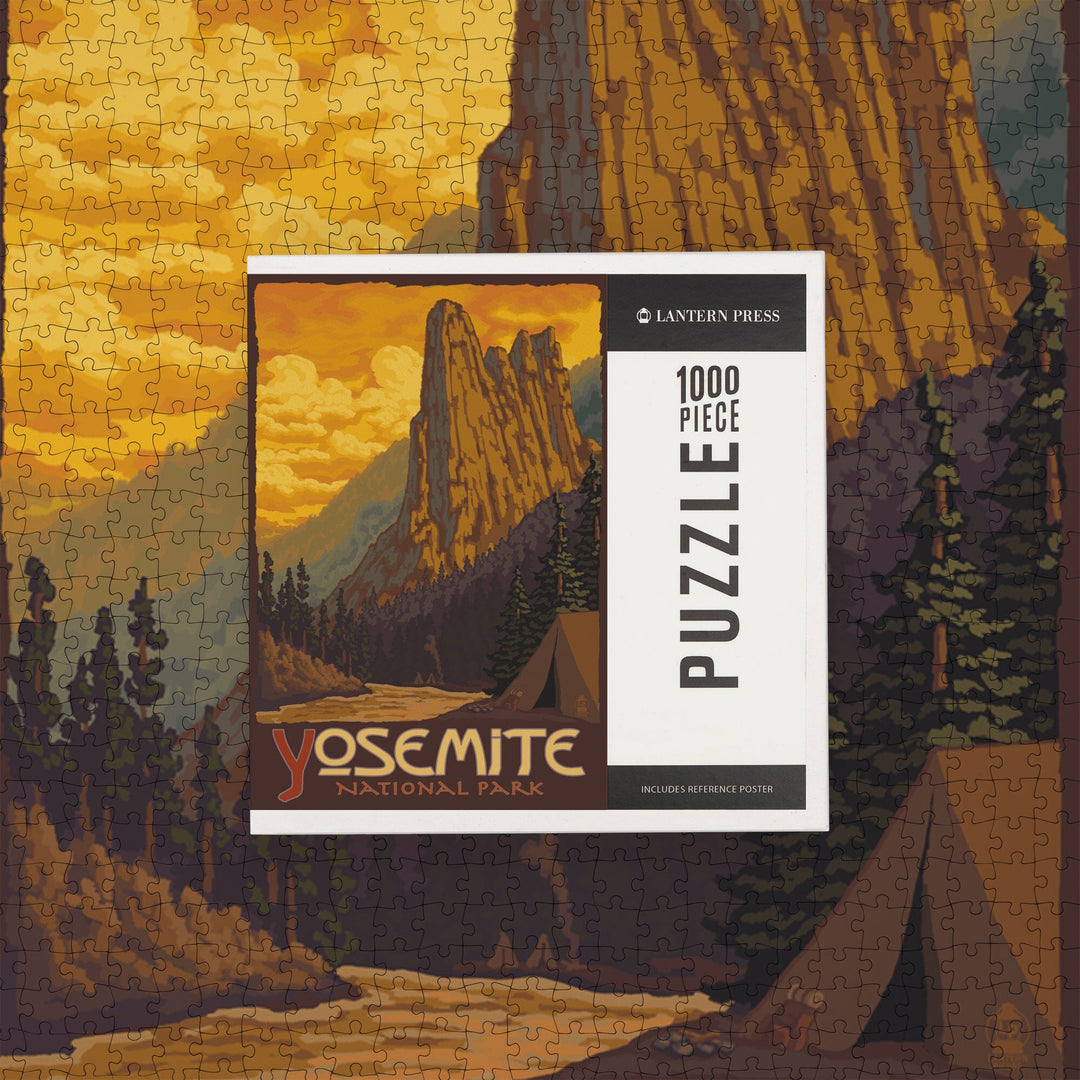 Yosemite National Park, California, Sentinel, Jigsaw Puzzle Puzzle Lantern Press 