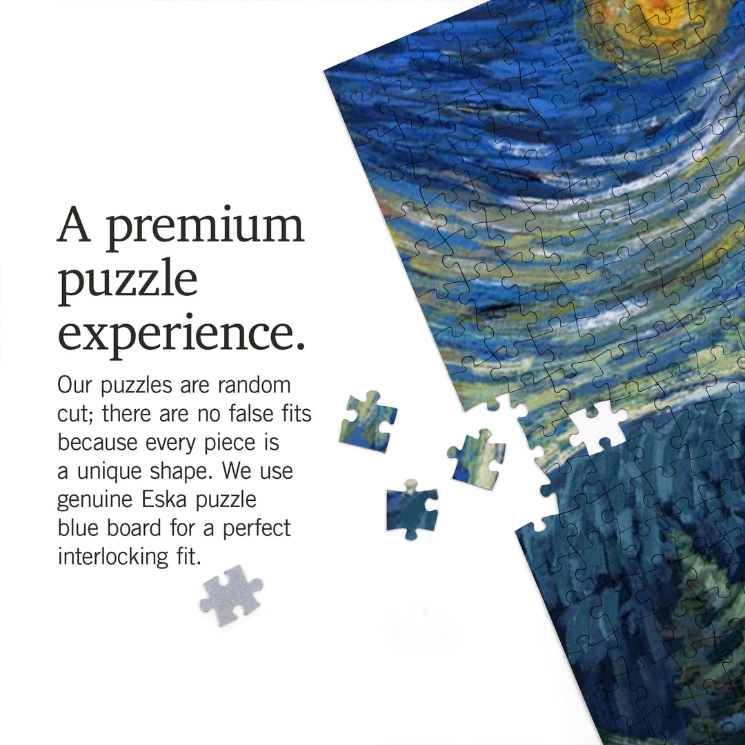 Yosemite National Park, California, Starry Night National Park Series, Jigsaw Puzzle Puzzle Lantern Press 
