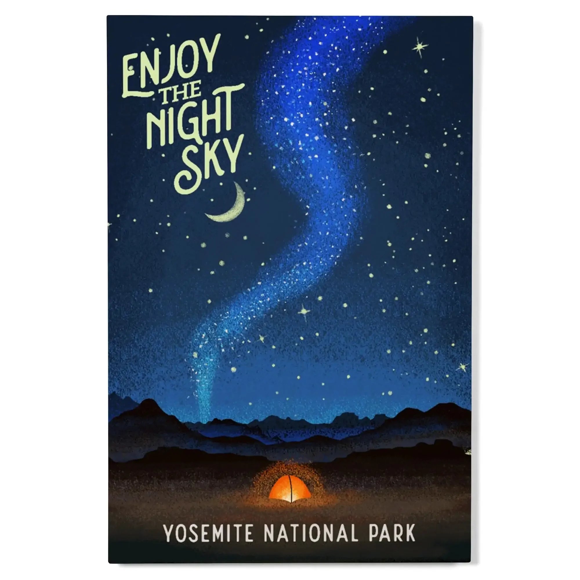 Yosemite National Park, California, Tent and Night Sky, Mid