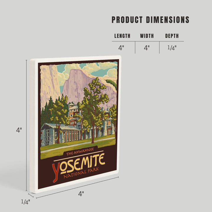 Yosemite National Park, California, The Ahwahnee and El Capitan, Coasters Coasters Lantern Press 