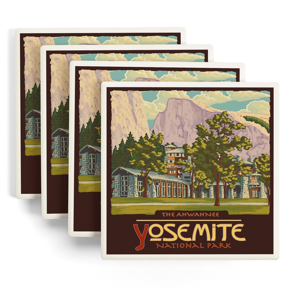 Yosemite National Park, California, The Ahwahnee and El Capitan, Coasters Coasters Lantern Press 