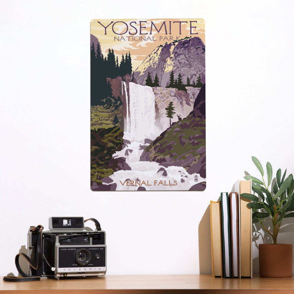 Yosemite National Park, California, Vernal Falls, Metal Signs Metal Lantern Press 
