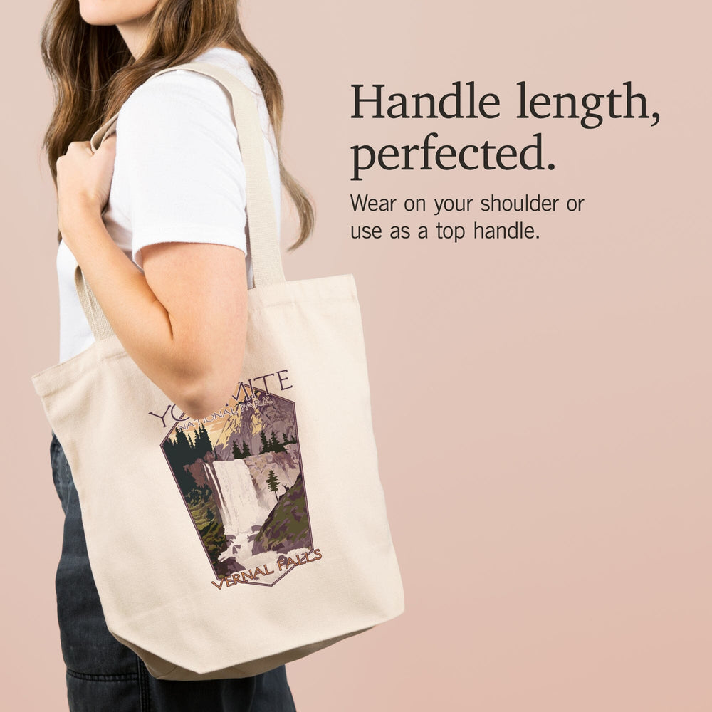 Yosemite National Park, California, Vernal Falls,, Tote Bag Totes Lantern Press 