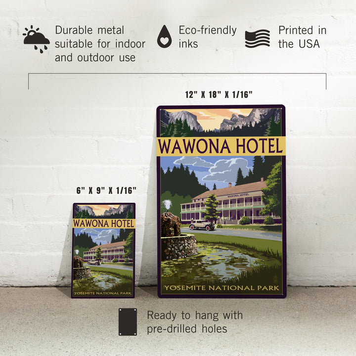 Yosemite National Park, California, Wawona Hotel, Metal Signs Metal Lantern Press 