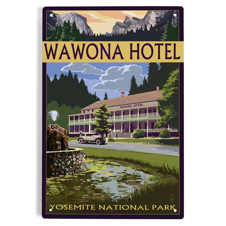 Yosemite National Park, California, Wawona Hotel, Metal Signs Metal Lantern Press 