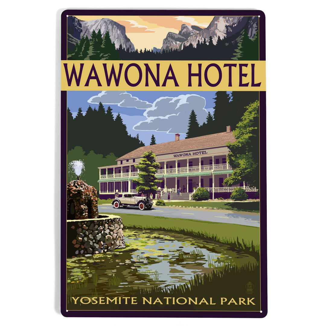 Yosemite National Park, California, Wawona Hotel, Metal Signs Metal Lantern Press 