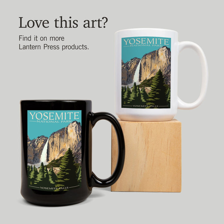 Yosemite National Park, California, Yosemite Falls, Ceramic Mug Mugs Lantern Press 