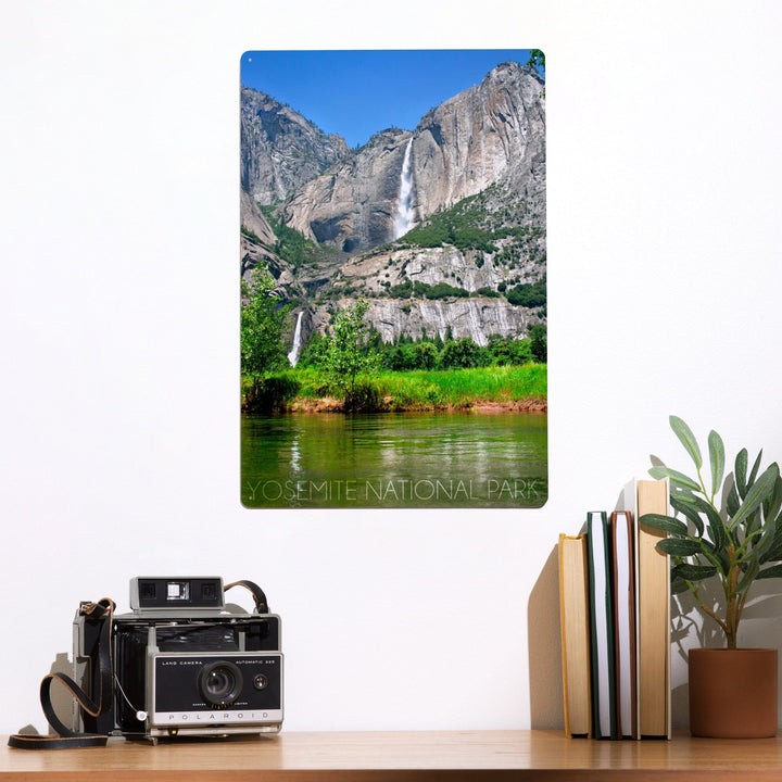 Yosemite National Park, California, Yosemite Falls, Metal Signs Metal Lantern Press 