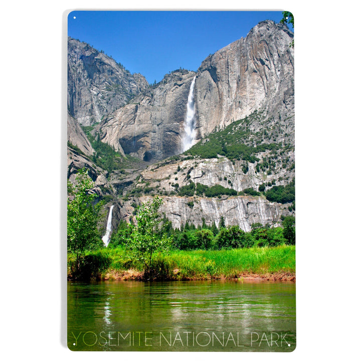 Yosemite National Park, California, Yosemite Falls, Metal Signs Metal Lantern Press 