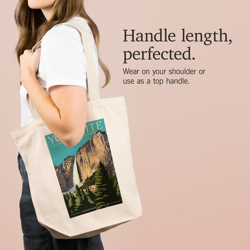 Yosemite National Park, California, Yosemite Falls, Tote Bag Totes Lantern Press 